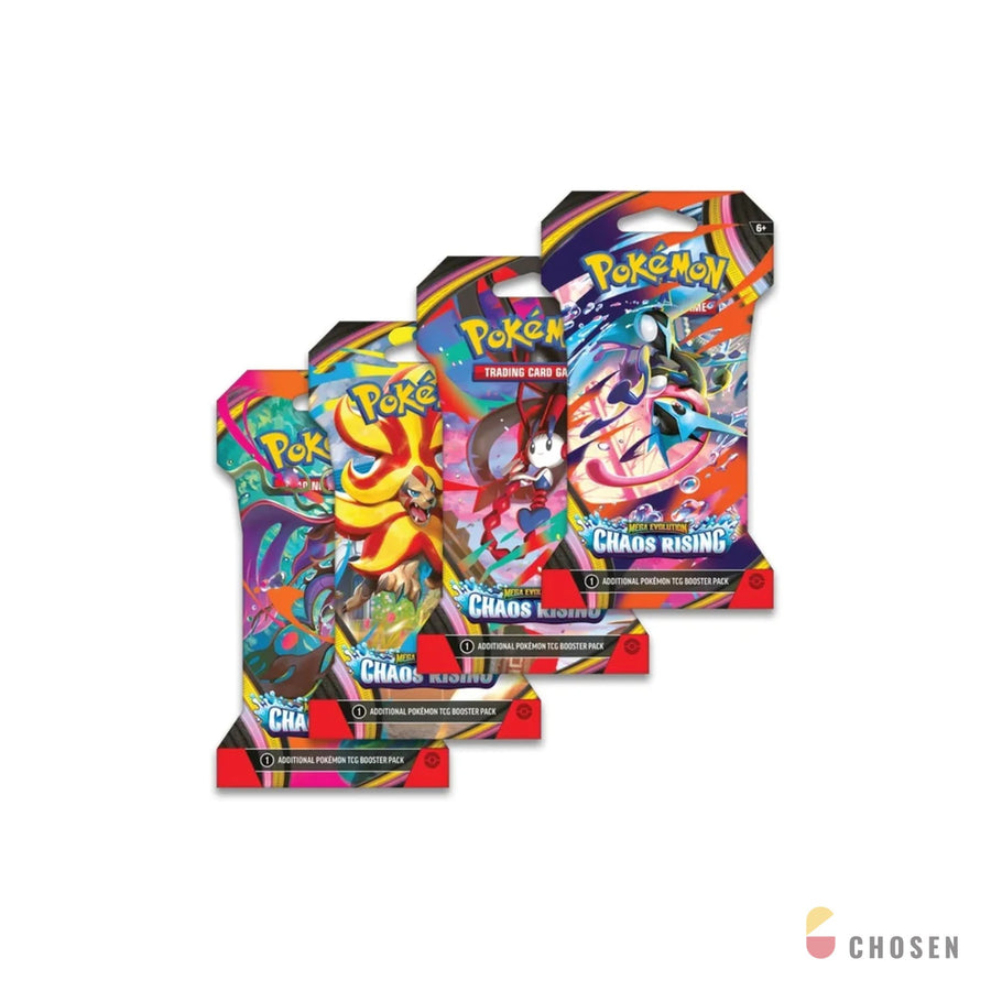 寶可夢 Mega Evolution—Chaos Rising 吊卡補充包 Sleeved Booster Pack 美版忍蛙