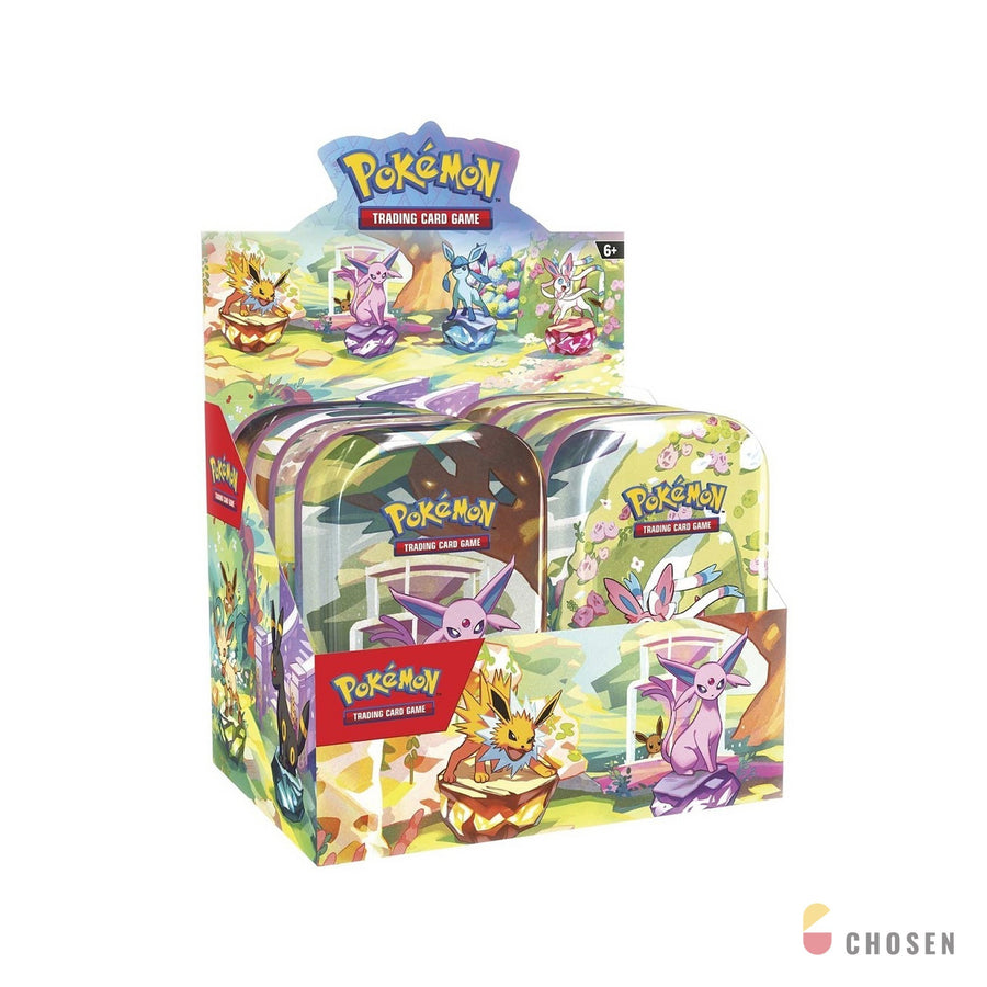 寶可夢 Prismatic Evolutions 迷你鐵盒 中盒 Mini Tin Display 美版太晶(8 顆)