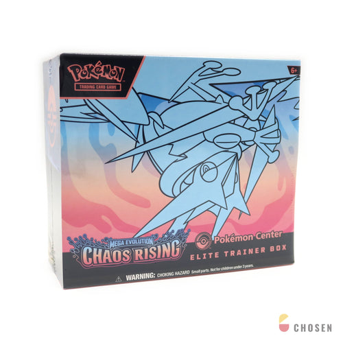 寶可夢 Mega Evolution—Chaos Rising 頂級訓練家寶盒 ETB（美版，寶可夢中心限定）(頂盒) 斜角