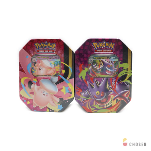 寶可夢 Mega Moonlit Tin 鐵盒（Mega 耿鬼 ex） 正面