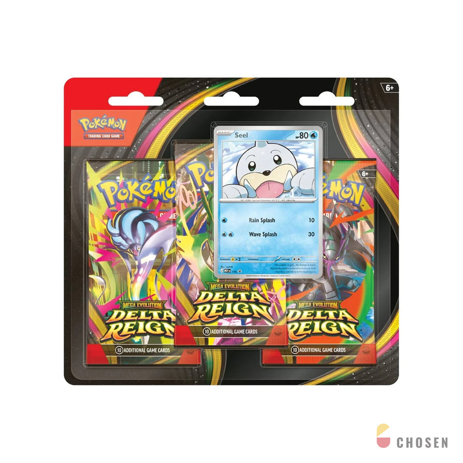寶可夢 Mega Evolution—Delta Reign 三包吊卡 3 Pack Blister 烈空座
