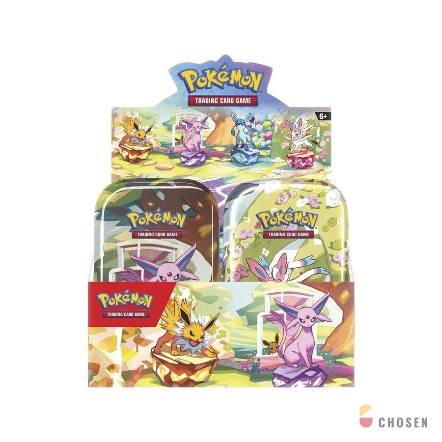 寶可夢 Prismatic Evolutions 迷你鐵盒 中盒 Mini Tin Display 美版太晶（8 顆）