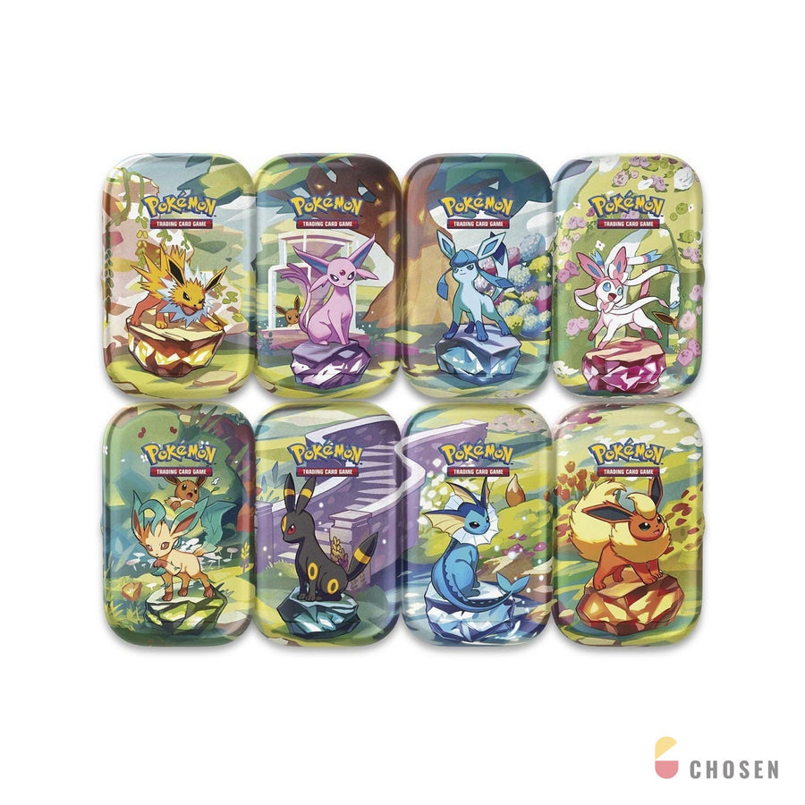 寶可夢 Prismatic Evolutions 迷你鐵盒 中盒 Mini Tin Display 美版太晶（8 顆）